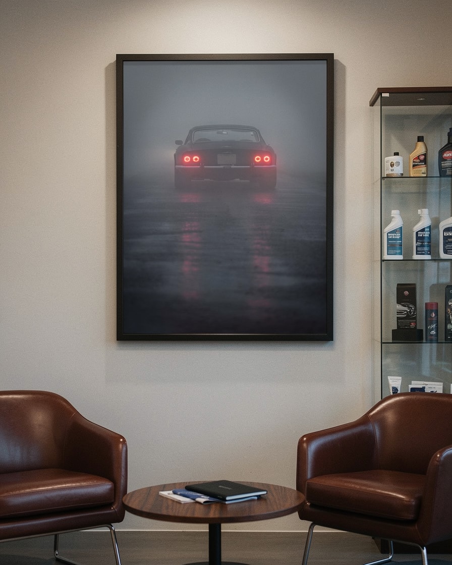 Taillights in Fog