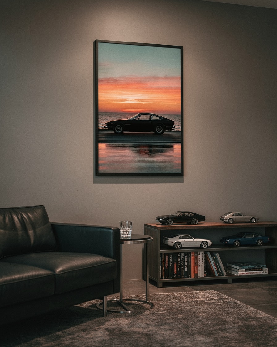 Three-Quarter Silhouette — Lounge — Automotive Art