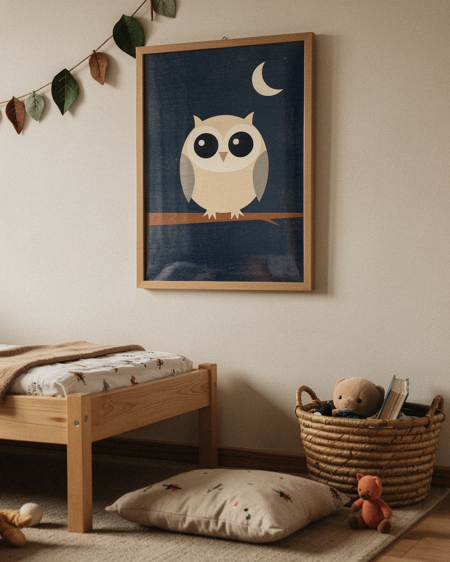 Owl on a Branch — Outdoor — Kids Art
