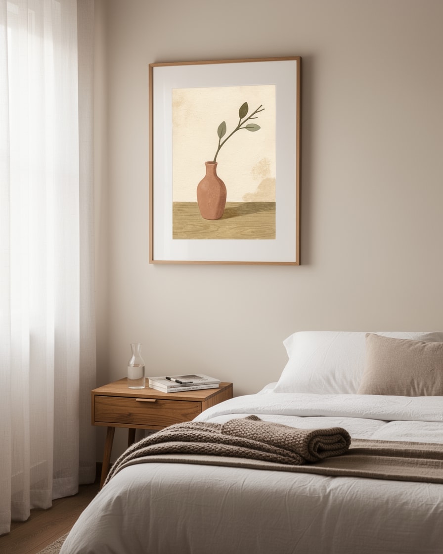Vase with Branch — Bedroom