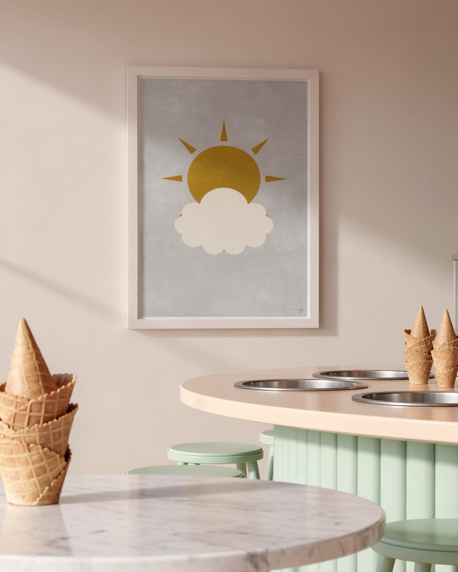 Sun and Cloud — Cafe — Kids Art