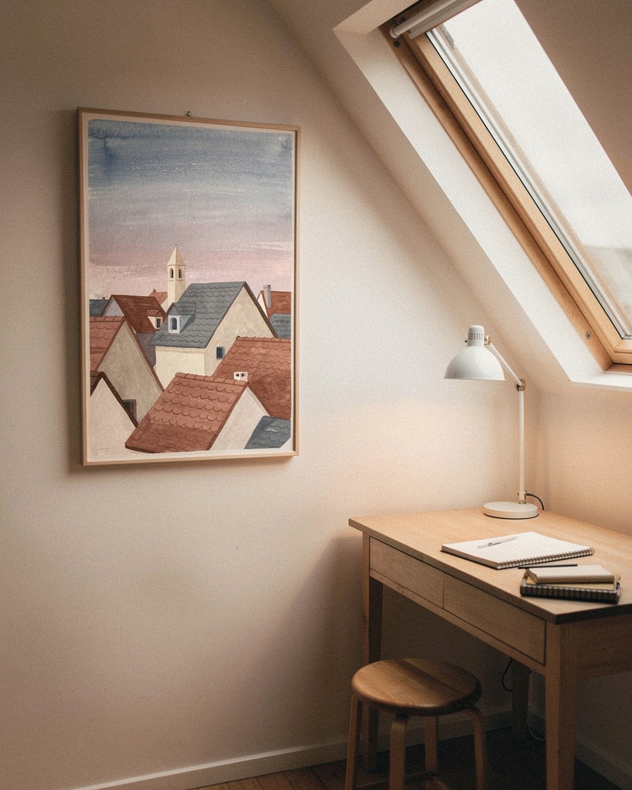 Village Rooftops — Study