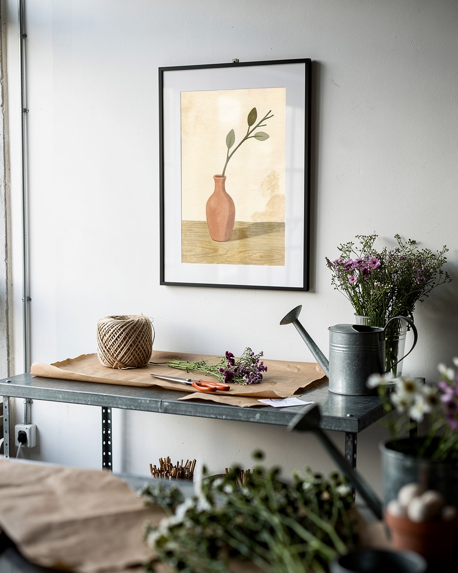 Vase with Branch — Studio