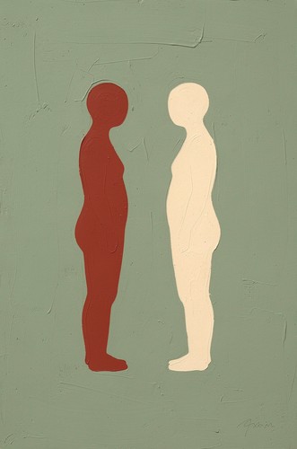 Two Figures in Dialogue